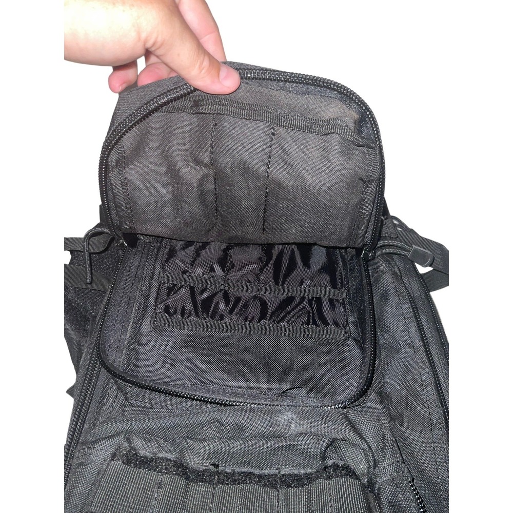 Medium Assault Backpack Black Tactical Padded Str… - image 7